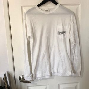 VS PINK white long sleeve
